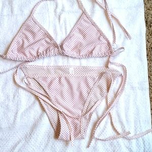 Chuns Pink and black bikini